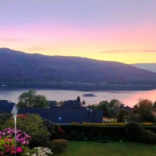 Sunset from the terrace